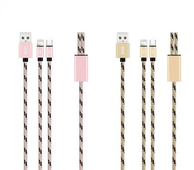 Pletený micro USB rychlý nabíjecí kabelový kabel